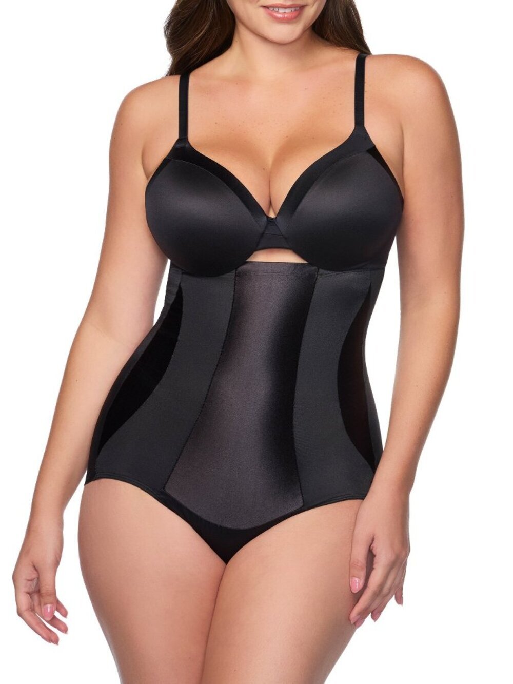 Cupid Intimates Extra Firm High-Waist Shaping Brief - Black